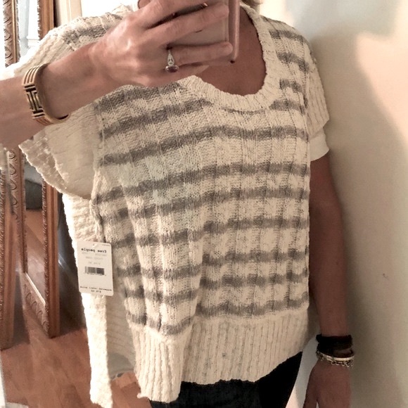 Free People Wide Rib Striped Top - Picture 9 of 12